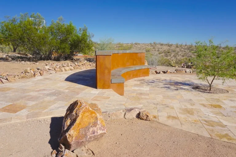 Custom Tucson paver patio installation for desert courtyard